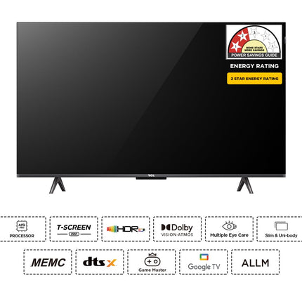 TCL 108 cm (43 inches) 4K Ultra HD Smart QLED Google TV 43C655 (Black) 