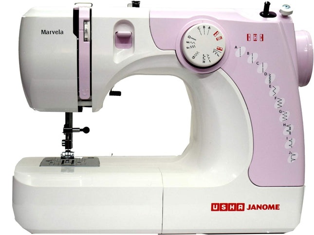 Usha New marvela Pink Electric Sewing Machine-Pink and White 