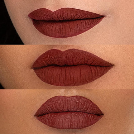 SUGAR Cosmetics Smudge Me Not Liquid Lipsticks for Women | Transferproof & Waterproof | Lasts 12+ Hours | Matte Lipstick | 4.5ml - 21 Aubergine Queen (Blackened Burgundy) 