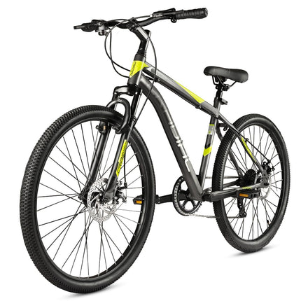 CRADIAC Hustler 7 Speed 26 inch Steel Geared High Performance Mountain Cycle for Men with Front Suspension & Dual disc Brakes | Ideal for 12+ Years, Unisex, Frame Size - 18.5 Inch 