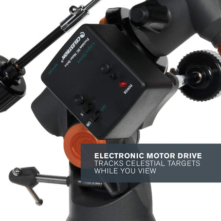 Celestron AstroMaster 130 EQ Motor Drive Telescope (Black) 