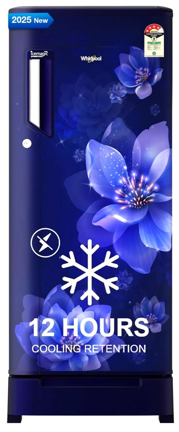 Whirlpool 192 L 4 Star Icemagic Powercool Direct-Cool Single Door Refrigerator with Base Drawer (215 IMPC ROY 4S SAPPHIRE MULIA-Z) 
