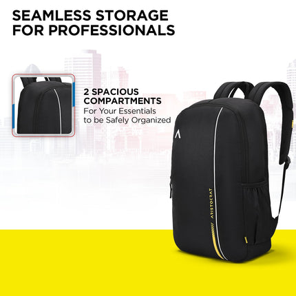 Aristocrat 25L Nova Laptop Backpack - Black/School bag 