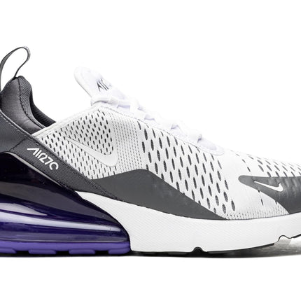 NIKE Mens Air Max Running Shoes 270-White/White-Persian Violet-Dark Grey-Ah8050-107-10Uk