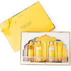 Kimirica Vivah Indulgence Wedding gift set for couple| Uniquely Crafted Wedding Gift contains Shower Gel, Body Lotion, Bath Salt, Eau De Parfum and Hand cream | Luxuriously Scented Marigold & Turmeric | Perfect gift For Weddings | 5 Piece Gift Hamper 
