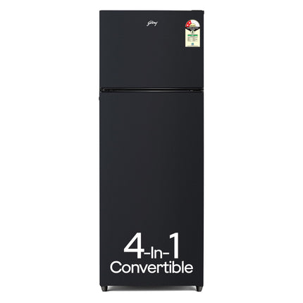 Godrej 308 L 2 Star Fully Convertible 4-in-1, Nano Shield Technology Inverter Frost Free Double Door Vibe Refrigerator (RF EON 331B RCIT MT BK, Matt Black) 