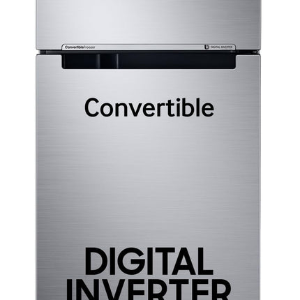 Samsung 236L 3 Star Convertible 3 In 1 Digital Inverter Frost-Free Double Door Refrigerator Appliance (RT28C3733SL/HL,Ez Clean Steel) 