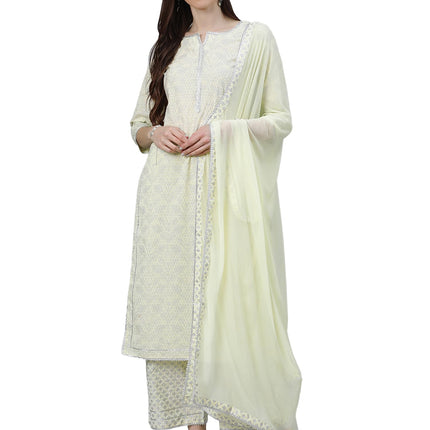 Libas Women's Cotton Kurta Sets (13040O_Yellow 