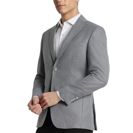 Peter England Men's Blazer (PIBZWNSF680799_Grey 