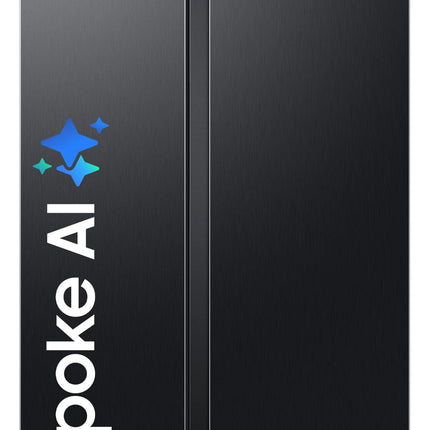 Samsung 653 L, 3 Star, Frost Free, Double Door, Convertible 5-in-1 Digital Inverter, Side By Side AI Enabled Smart Refrigerator with WiFi (RS76CG8003B1HL, Black Matte/Black DOI) 