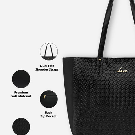 Lavie Women's Nova Tote Handbag (Black) 
