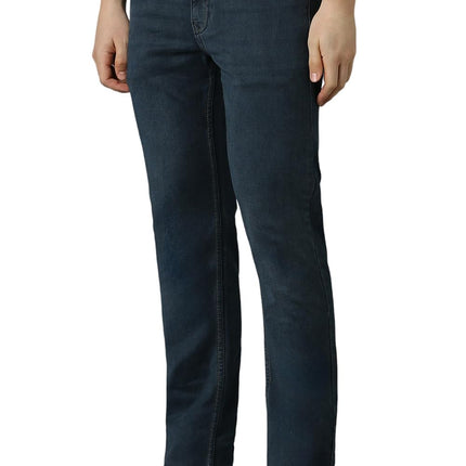Louis Philippe Men's Slim Jeans (LRDNCSLP528948_Navy 