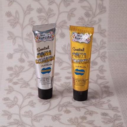 VR CREATIVES Non-Toxic Herbal Holi Colorur Golden and Sliver 20 ml Each Magic Holi Colors Pack of 2 
