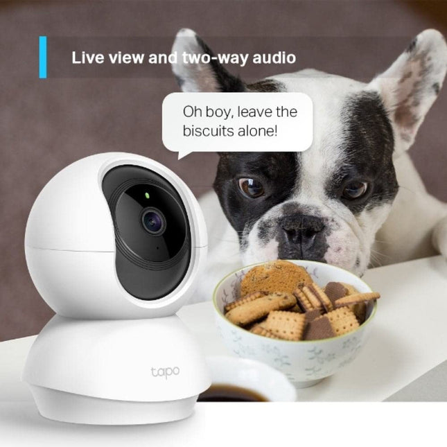 Tapo C210 360° 3MP Full HD 2304 X 1296P Video Pan/Tilt Smart Wi-Fi Security Camera | Alexa Enabled | 2-Way Audio| Night Vision| Motion Detection | Indoor CCTV White 