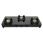 Faber 3 Burner Auto-Ignition Cooktop| ONYX AI 3BB BK |Black ABS Knobs|' Brass Burners| Cast Iron Pan Support| Black Glass Finish |7 Yrs Warranty Glass & 5 Yrs on Burner & Valve | 2 Yrs Comprehensive 