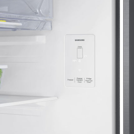 Samsung 330 L, 2 Star, Convertible 5-in-1, Digital Inverter, Frost Free Double Door, WiFi Enabled Bespoke AI Refrigerator (RT34DG5A2BS8HL, Elegant Inox, Silver) 