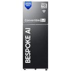 Samsung 396 L, 2 Star, Convertible 5-in-1, Digital Inverter, Frost Free Double Door, Bespoke AI WiFi Enabled Refrigerator (RT41DG6A2BB1, Black Matte, 2025 Model) 