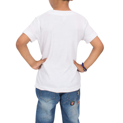 Pinox Colourful New Hand Holi T-Shirt Happy Holi Printed Round Neck & Half Sleeve White Dry-Fit Regular T-Shirt for Kids, Men, Women Holi Couple T-Shirts (in, Age, 2 Years, 3 Years, Regular, White) 