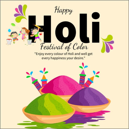 Piccadio Farms Holi Gift Pack with Sun Dried Fruit Cocktail 100g, Natural Gulal Colours 2x80g with Greeting Card 