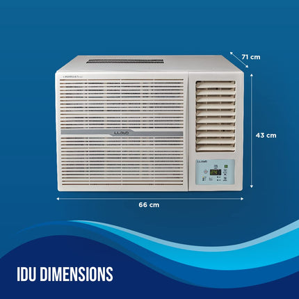 Lloyd 1.5 Ton 3 Star Fixed Speed Window Ac (Copper, White With Silver Deco Strip, GlW18C3YWSEW/XWSEW) 