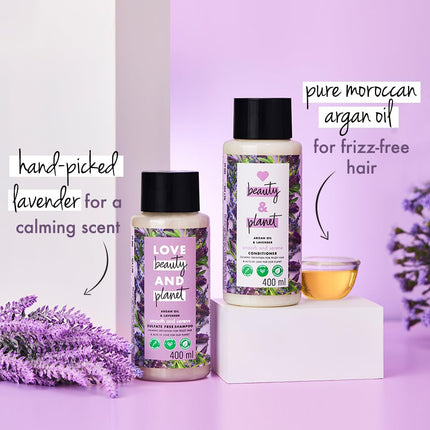 Love Beauty & Planet Argan Oil and Lavender Paraben Free Smooth and Serene Conditioner|| No Parabens|| No Dyes|| 400ml 