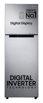 Samsung 256L 3 Star Digital Inverter Frost-Free Double Door Refrigerator Appliance (RT30C3433S9/HL,Refined Inox) 