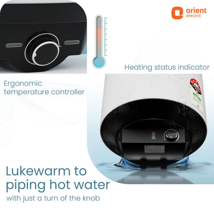 Orient Electric Enamour Classic Pro Geyser|25L Storage Water Heater| High Pressure Epoxy Coated Tank|5 Star rated |8 bar pressure compatibility |Suitable for high rise buildings |5 years tank warranty 