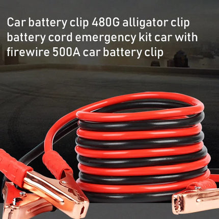 Belanto Car Heavy Duty Auto Jumper Cable Battery Booster Wire Clamp with Alligator Wire (7ft, 500 AMP) Emergency Car Battery Charging Booster Cables for car Truck Battery Chargers to Start forEngine 