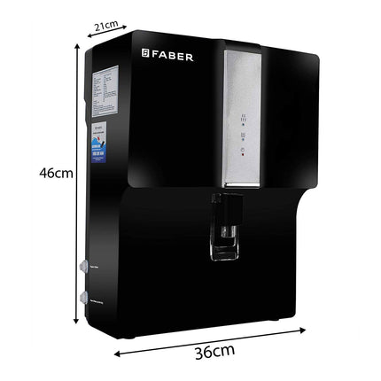 Faber FWP Galaxy PRO Reverse Osmosis Water Purifier 7L, black, ro+mat 