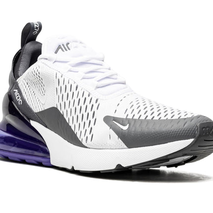NIKE Mens Air Max Running Shoes 270-White/White-Persian Violet-Dark Grey-Ah8050-107-10Uk