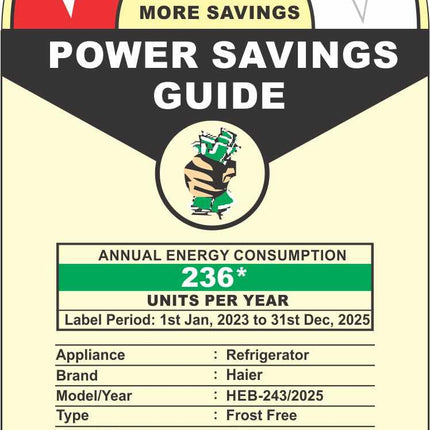 Haier 237L 3 Star Frost Free Bottom Mount Double Door Refrigerator|8 In 1 Convertible Modes|Jhukna Mat-Bottom Freezer|Twin Inverter|200% Faster Ice Making in 49 Minutes (HEB-243GB-P, GE Black) 