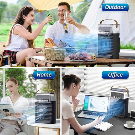 VICARI-Portable-Air-Conditioner-Small-Ac-Quaite-Personal-Air-cooler-Usb-Power-Mini-Desktop-Cooling-Misting-fan-1/2/3-Timer-With-speed-360-Adjustable-For-Office-Room-Desk-And-Car-(Multi-color) 