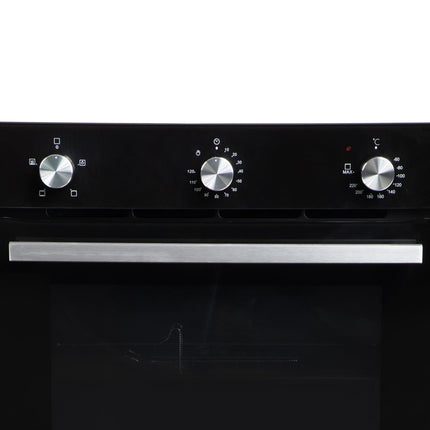 Faber 80L Black Finish Built-In Oven || Push/Pull Knob Control with Digital Display || 4 Cooking Functions with Grill Rack, Universal Pan|| FBIO 80L 4F BK with 1 Yr Comprehensive Warranty 