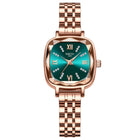 NIBOSI Women Watches Analog Stainless Steel Rose Gold Band and Square Dial Women's Watch for Girls&Miss&Ladies Diamond Studded with Stylish Watches Waterproof 