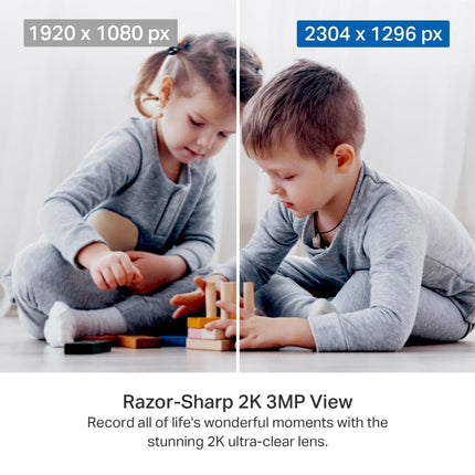 Tapo 2K 3MP Pan/Tilt Indoor Wireless Security Camera for Baby Monitor,Pet Camera|Motion Detection & Tracking|2-Way Audio|Cloud & SD Card Storage|Works w/Alexa & Google Home|Black C211 