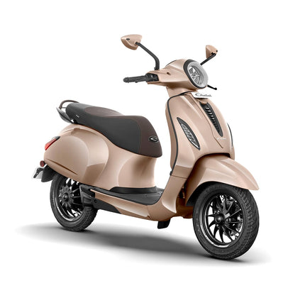 Chetak Premium 2024 by Bajaj Auto High Speed Electric Scooter Hazelnut with On-board Charger Ex-Showroom 