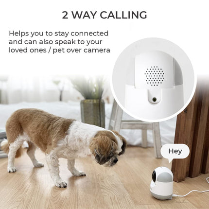 10+ TENPL 3MP, New Launch 2023, QHD Camera, 360° Coverage, Smart Mobile App, View & Talk, Night Vision, Motion Alert, SD Card (Upto 256 GB), Smart Home Security Camera.