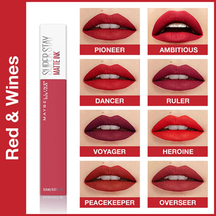 Maybelline New York Liquid Matte Lipstick, Long Lasting, 16hr Wear, Superstay Matte Ink, 20 Pioneer, 5ml 