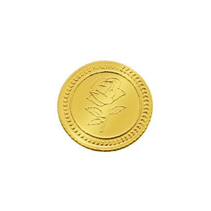 Kalyan Jewelers 2 grams 22K (916) Purity Gold Coins - BIS Hallmarked - Rose 