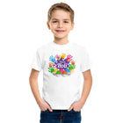 Pinox Colourful New Hand Holi T-Shirt Happy Holi Printed Round Neck & Half Sleeve White Dry-Fit Regular T-Shirt for Kids, Men, Women Holi Couple T-Shirts (in, Age, 2 Years, 3 Years, Regular, White) 