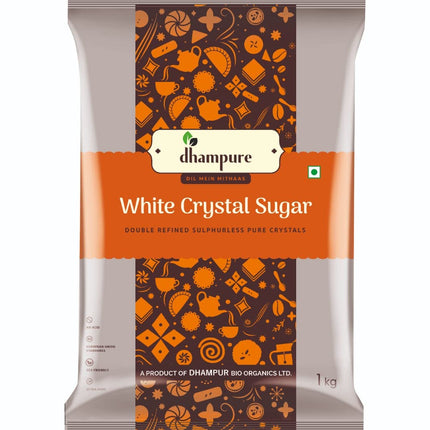 Dhampure White Crystal Sugar, 1kg 