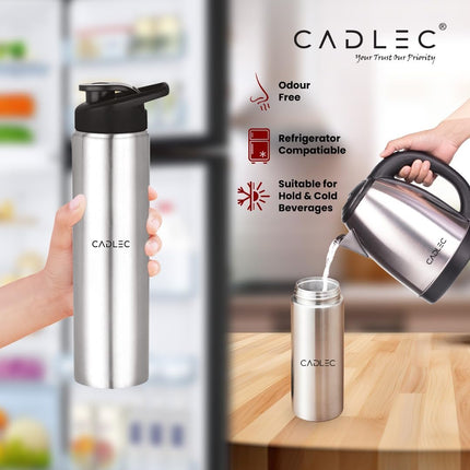 Cadlec 1.5 Litre Kettle and Stainless Steel Water Bottle Combo used for boiling Water, Making Tea and Coffee, Instant Noodles, Soup with Auto Shut- off Feature 