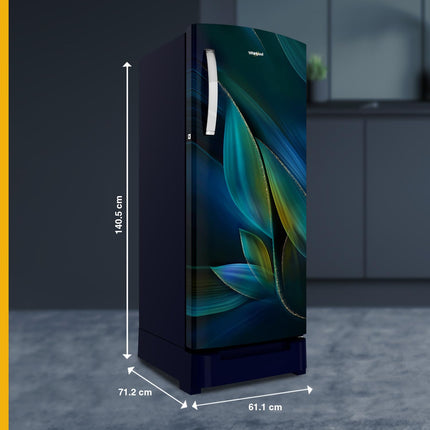 Whirlpool 236 L 5 Star Frost Free Inverter Direct-Cool Single Door Refrigerator (Auto Defrost, 5 Star Rated, 260 IMPRO PLUS ROY 5S INV BLUE BREEZE-Z) 