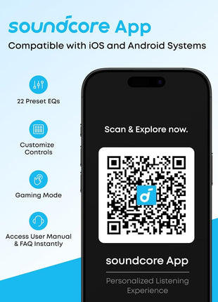 Soundcore by Anker Q20i Hybrid ANC Wireless Over Ear Headphones White