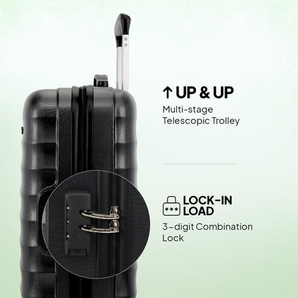 American Tourister Trolley Bag for Travel | Barcelona 55 Cms Polycarbonate Hardsided Small Cabin Luggage Bag | Suitcase for Travel | Trolley Bag for Travelling, Gunmetal, 4, Spinner 