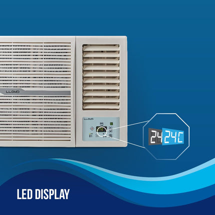 Lloyd 1.5 Ton 3 Star Fixed Speed Window Ac (Copper, White With Silver Deco Strip, GlW18C3YWSEW/XWSEW) 