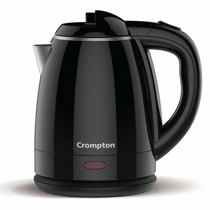 Crompton ActivHot Electric Kettle | 1.2 Litres | Cool Touch | Black 