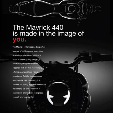 Hero MAVRICK 440 Bike(Base) Arctic White Booking for Ex-Showroom Price 