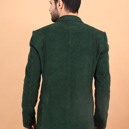 WINTAGE Men's Corduroy Cotton Green Blazer : 42/ L : blazer1544 