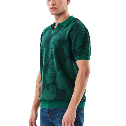 SNITCH Men's Polo T-Shirt | Self-Design Pattern | 100% Cotton Fabric, Regular Fit & Breathable Material | Casual Wear & Streetwear 